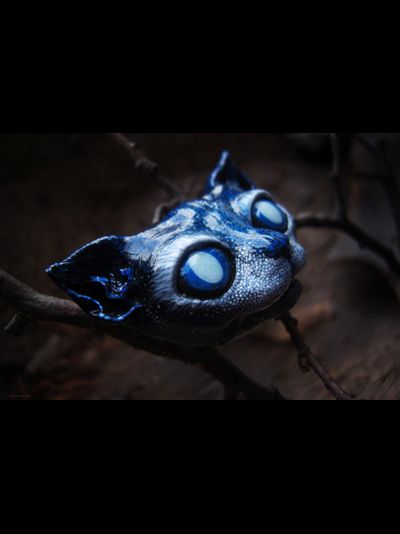 &quot;Дух лунного света, кот Фебы&quot;, необычная брошь в стиле фэнтези