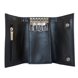 Кожаная ключница Frisa black (арт. 7102-01)