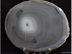 Агат - полированный спил - 170*140*5мм