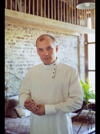 Рубаха "Боярская" Изумруд