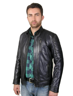 мотокуртка кожаная мужская