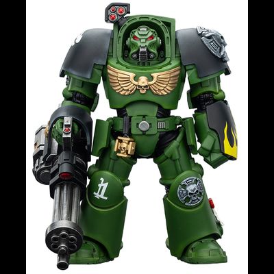 Терминатор Саламандр (Warhammer 40K) - КОЛЛЕКЦИОННАЯ ФИГУРКА 1/18 Salamanders Terminator with with Power Fist and Assault Cannon (JT03233) - JOYTOY