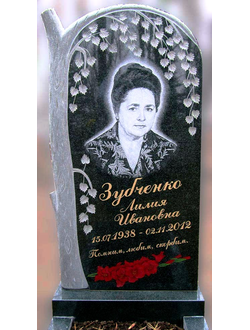 Памятник на могилу с березкою