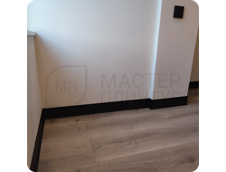 Плинтус алюминиевый ПЛ-100 3000х100х10 мм. Черный муар