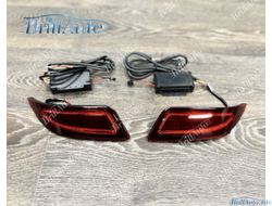 Задние фонари Toyota Camry 55 14-17 в бампер LED красные