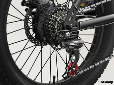 Электровелосипед QRONGE WATERFALL (4.0) бирюзовый