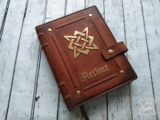 кожаный ежедневник, славянский символ, сварог оберег, подарок руководителю, блокнот купить, сварог