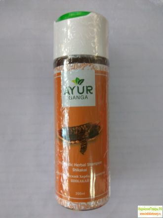 Шампунь ШИКАКАЙ от компании Аюрганга (Ayurvedic Herbal Shampoo SHIKAKAI) 200 мл