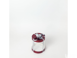 Коробка для торта JUST. Красная. Диаметр 12,5 см, Высота 13 см, Упаковка 10 штук