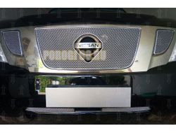 Защита радиатора Nissan Patrol 2010-2013 chrome низ с FCW PREMIUM
