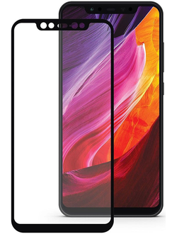 Защитное стекло Perfeo для Xiaomi Mi 8 (черная рамка)