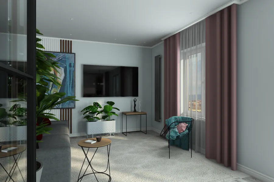 Мрия.  Кухня-гостиная