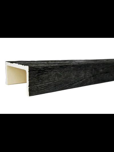 Декоративная балка из полиуретана. Полиуретановая фальшбалка Country Decor угловая пепел