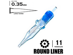 11 RLLT / 0,35mm - Round Liner Long Taper "EMALLA ELIOT"