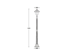 Садово-парковый светильник серии  Madrid BL -1