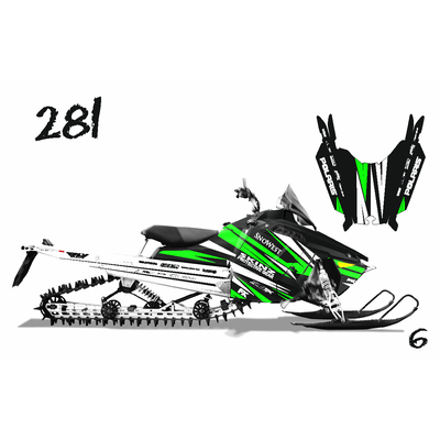 POLARIS RMK и RMK PRO 2009-2015 GREEN #281