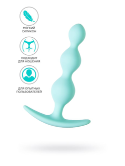 357039 Анальная втулка ToDo by Toyfa Triple, силикон, мятная, 10,5 см, Ø 2,4 см