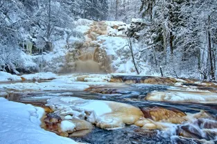 Зимние водопады, добыча граната, альпаки и тигр