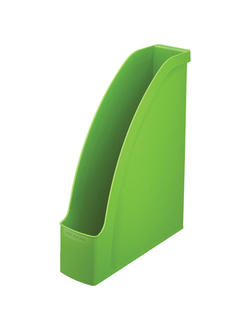 Лоток вертикальный для бумаг LEITZ "Plus", ширина 78 мм, зеленый, 24760050