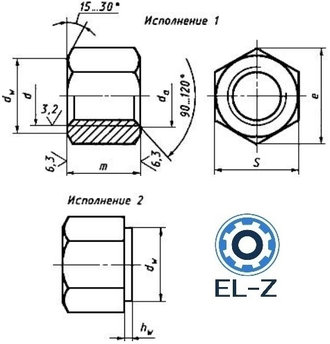 ГОСТ 15524–70 – Гайки шестигранные высокие класса точности А