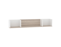 Гостиная AURELIO (АУРЕЛИО) - AURELIO 14 Полка навесная Белый-Блеквуд Сатиновый