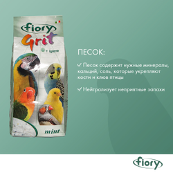 Fiory (Фиори) Grit Mint песок для птиц, мята 1 кг