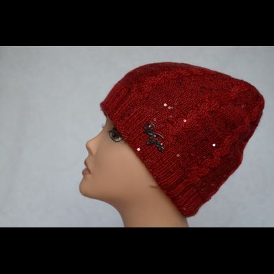 Красная вязаная шапка Vizio Италия 4969