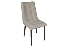 Стул ФРЕДО Черный муар/Микровелюр BRENDY Creame