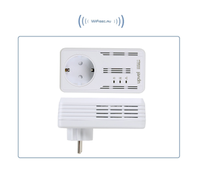 HomePlug AV 500 Мбит/с адаптер с поддержкой IP-TV, 2 порта RJ-45, розетка. 2 шт.