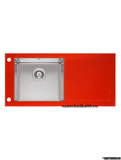 Мойка для кухни Imenza Passion 1B 1D (100х50) из стекла IV1011550E