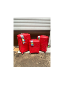Комплект из 3х чемоданов Impreza Imperial Полипропилен S,M,L Красный