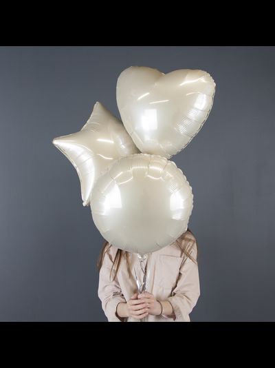 Звезда кремовая 45см