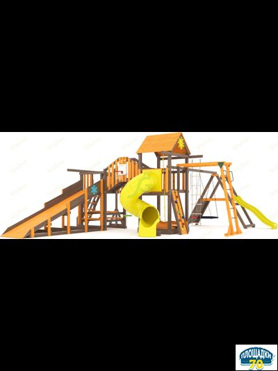 Всесезонная площадка IgraGrad С Мостик 2 с трубой SF