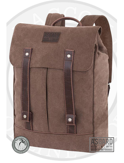 Коричневый винтажный рюкзак Asgard P-5544 купить в СПб