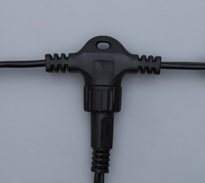 Гирлянда занавес уличная 2 х 1.5 м, 360LED, IP65, 220V, нить тёмная, свечение белое, тепло-белое.