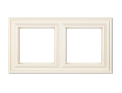Jung EPD482 ECO profi Deco, Рамка 2 поста, слоновая кость