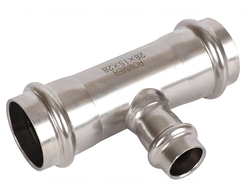 Тройник ROMMER переходной ВПр, 28х15х28 из нержавеющей стали прессовой