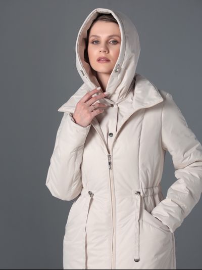 Пальто 25317 слоновая кость