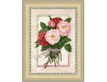 Винтажные розы кн-015,, Золотое Руно (набор для вышивания) vkn