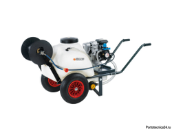 Тележка CRRC 120  2-х колесная с баком 125 л + пистолет 600 мм + 10 м шланг+Барабан пласт. для 50 м.