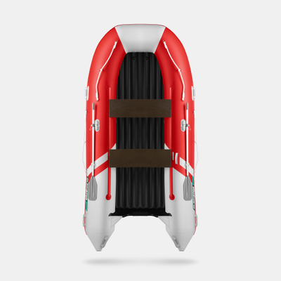 Моторная лодка GLADIATOR E380S красно-белый