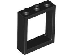 Window 1 x 3 x 3 Flat Front, Black (51239 / 6424625)