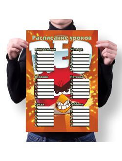 Расписание уроков Angry Birds № 1