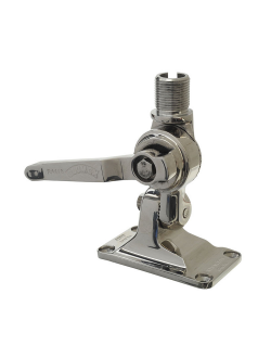 Крепление антенны Glomex RA116SS основание 100x60мм на плоскость поворотное из нержавеющей стали AISI316