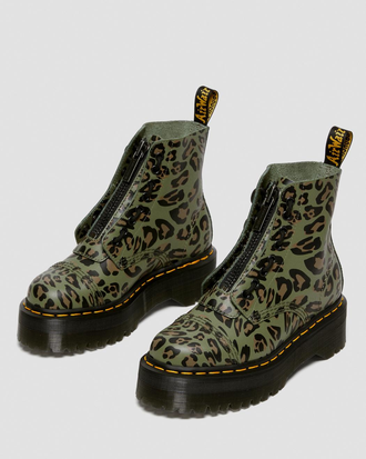 Animal print doc martens discount