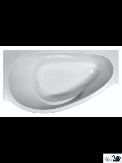 Ванна Эстет Грация 170 x 94 см, каменная левая, угловая, асимметричная купить в магазине Маруся