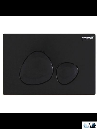 Унитаз Creavit Terra Black TP325-11SI00E-0000 черный c инсталляцией - комплект с сиденьем микролифт, клавишей SPA Black (TP325-11SI00E-0000 + GR5003.01 + GP7002.02 + KC0103.03.1300E)