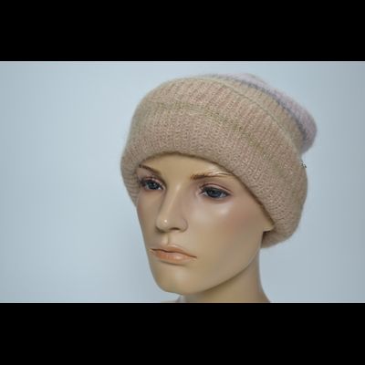 Шапка с отворотом Vizio 1307 CRY светло коричневая