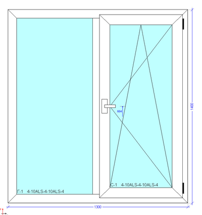 окно рехау блиц двухкамерное схема