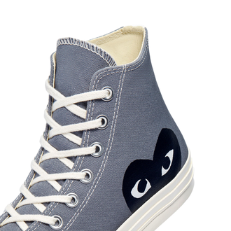 КЕДЫ CONVERSE PLAY COMME DES GARCONS серые высокие